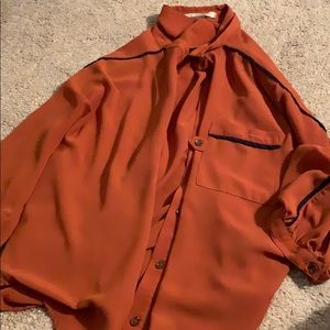 Sheer light brown shirt